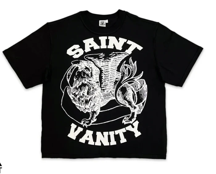 FullSizeRender_ff0d314d-fa1d-4d53-9527-f9a2ac075e87_800x_jpg.webp Saint Vanity "Griffin" Black T-Shirt - Image 1