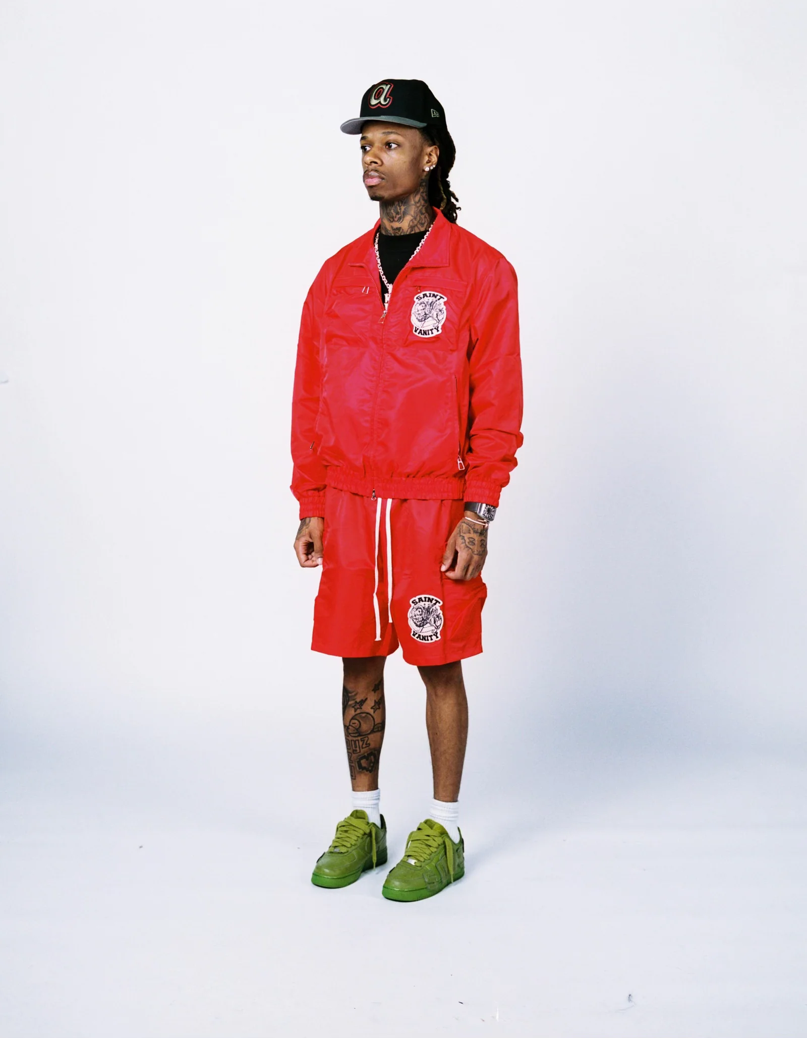 IMG-7448.webp SAINT VANITY™ CARGO NYLON SET – RED - Image 1