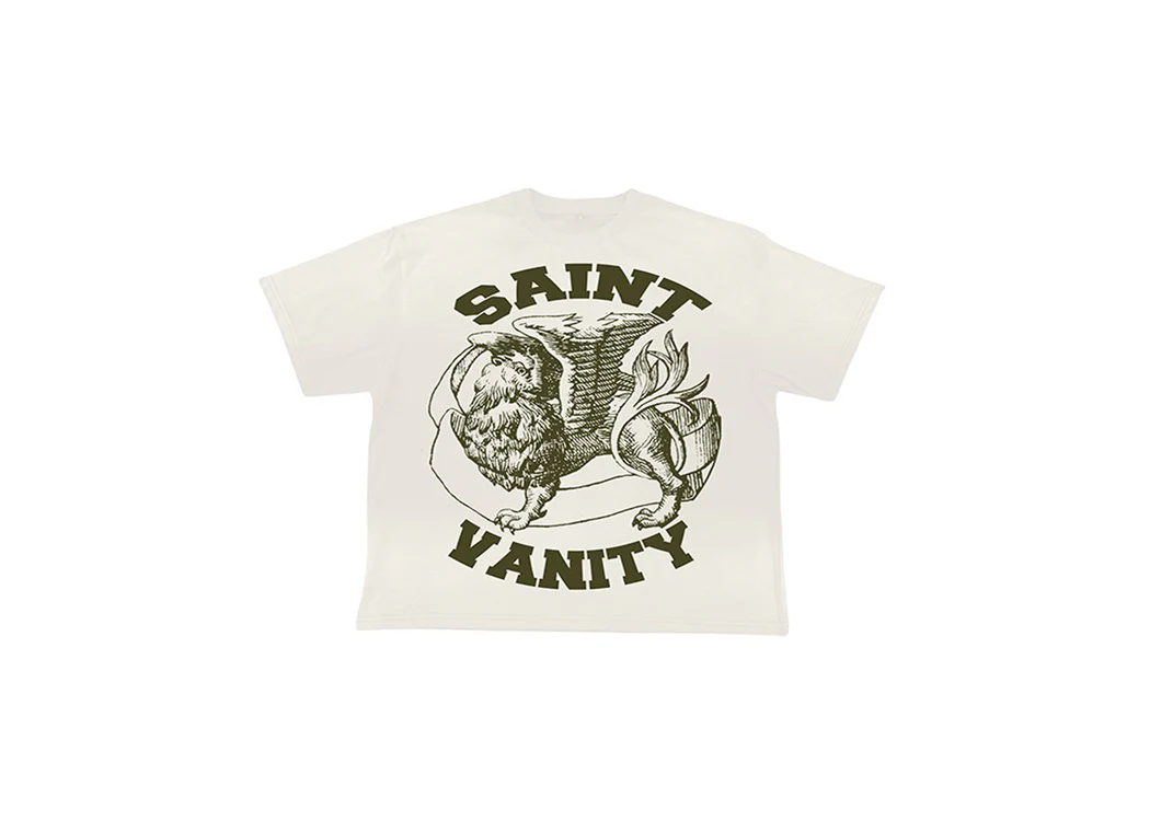IMG-7525.webp Saint Vanity White & Green Griffin Tee - Image 1