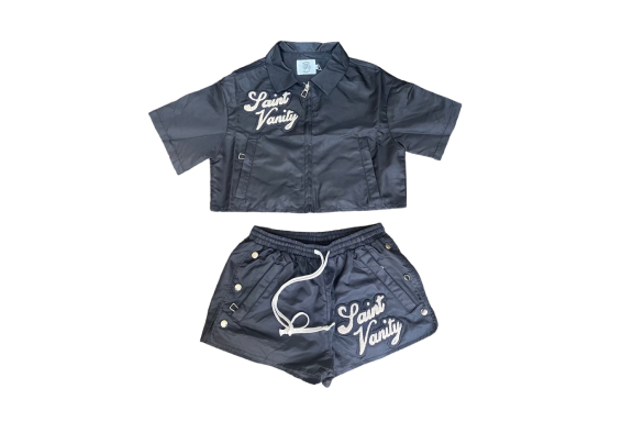 Saint-Vanity-Womens-Zip-Up-Set.jpg Saint Vanity Womens Zip Up Short Set - Image 1