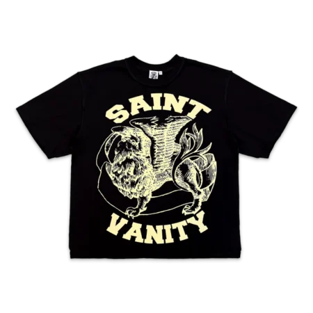 Saint Vanity Griffin Logo Tee "Black/Cream"