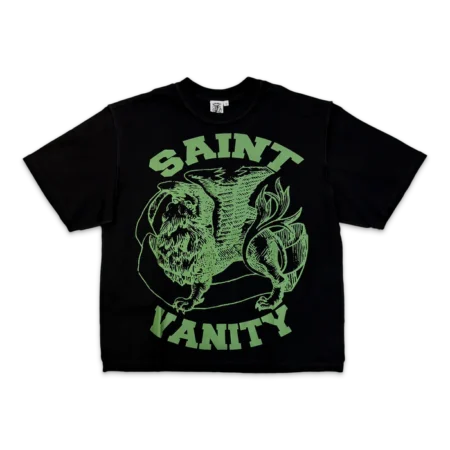 Saint Vanity Griffin Logo Tee "Black/Army Green"