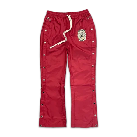 Saint Vanity Nylon Track Pants "Maroon"
